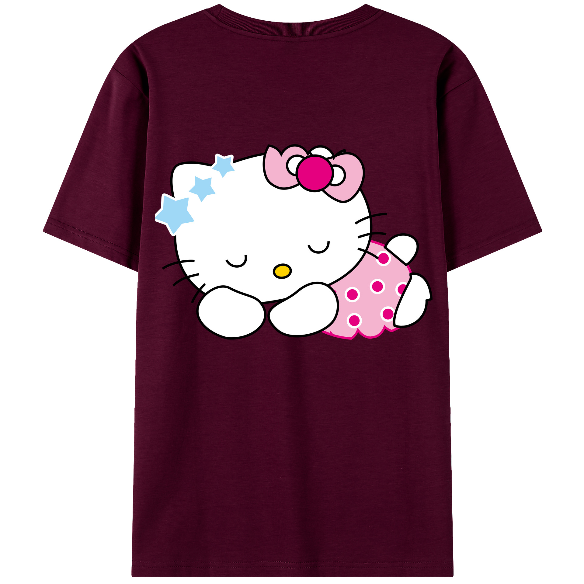 （画像用） Hello Kitty ハローキティ レディース半袖Tシャツ(バックプリント)